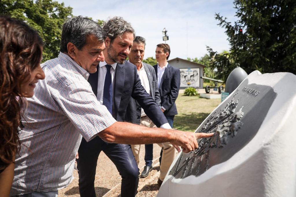Cafiero se reunió con la Agrupación Veteranos de Guerra en Lobos