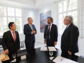 El presidente Alberto Fernández y el director general de la FAO, Qu Dongyu