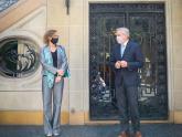 Luisa Brumana y Canciller Felipe Solá
