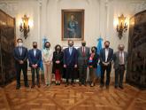 Reunión en la Cancillería de los ministros Juan Zabaleta, Carla Vizzotti, Santiago Cafiero y Gabriel Katopodis con la ONU