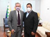 Canciller Felipe Solá con el Presidente Luis Arce
