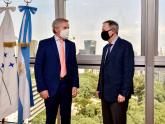 Canciller Solá y embajador Guillermo Hunt