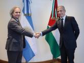 El vicecanciller Tettamanti y el embajador Abdel Wahed