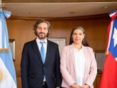 Cafiero y la nueva embajadora de Chile