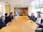 Reunión de la Canciller Mondino con Su Eminencia Iosif de Buenos Aires 