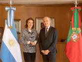 La Canciller Mondino recibió al Embajador de Portugal, José Frederico Ludovice