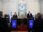Mondino y Cormann brindaron una conferencia de prensa conjunta