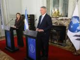 Mondino y Cormann brindaron una conferencia de prensa conjunta