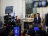 Mondino y Cormann brindaron una conferencia de prensa conjunta