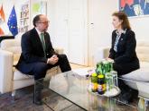 Mondino con su par de Austria, Alexander Schallenberg