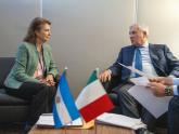 Mondino se reunió con su par de la República Italiana, Antonio Tajani