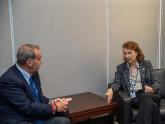 Mondino con el Secretario General de la Secretaría General Iberoamericana, Andrés Allamand