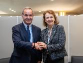 Mondino con el Secretario General de la Secretaría General Iberoamericana, Andrés Allamand
