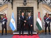 Cafiero recibió al canciller de Hungría