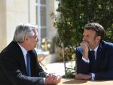 Presidentes Alberto Fernández y Emmanuel Macron