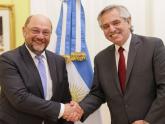 El presidente Alberto Fernández se reunió con Martin Schulz, titular de la Fundación Friedrich Ebert