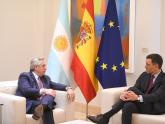 Presidentes Alberto Fernández y Pedro Sànchez_España