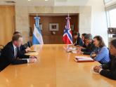  Diana Mondino met today with the Ambassador of the Kingdom of Norway, Halvor Sætre