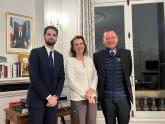 Ian Sielecki, Diana Mondino and Emmanuel Bonne