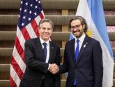 Cancilleres de EEUU y Argentina, Antony Blinken y Santiago Cafiero