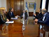 Cafiero en la Comisión de Relaciones Exteriores del Senado