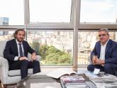 Cafiero con Gobernador Raúl Jalil