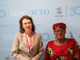 Mondino con Directora General de la OMC, Ngozi Okonjo-Iweala