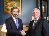 Cancilleres Santiago Cafiero y Francisco Bustillo