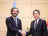 Canciller Santiago Cafiero y el Primer Ministro de Japón Fumio Kishida