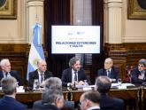 Cafiero en la Comisión de Relaciones Exteriores del Senado