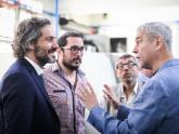 Cafiero recorrió la empresa metalúrgica FKC Furcon en Avellaneda