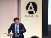 Jornada de debate académico sobre la Cuestión Malvinas en el auditorio de Casa de América, Madrid. Doctor Marcelo Kohen