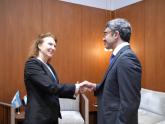 Chancellor Mondino with her counterpart from the United Arab Emirates