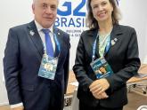 Mondino held a working meeting with her counterpart from Uruguay, Omar Paganini