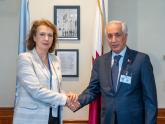 Mondino then held a meeting with the Minister of Foreign Affairs of the State of Qatar, Sultan Bin Saad Al-Moraikhi