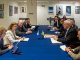 Mondino with the Minister of Foreign Affairs of Ukraine