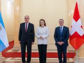 Mondino en Suiza con sus pares de Economía y Relaciones Exteriores, Guy Parmelin e Ignazio Cassis_Visita oficial