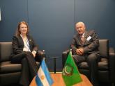 Mondino with Secretary General of the League of Arab States, Aboul Gheit
