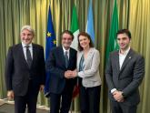 Mondino fue recibida por el Presidente de la Región de Lombardía, Attilio Fontana
