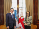 La Canciller Diana Mondino mantuvo un encuentro con el Canciller de Georgia, Ilia Darchiashvili