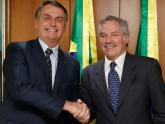 Sola con el presidente Bolsonaro