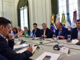 El canciller Solá con diputados del Parlasur