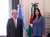 Viceministros de Argentina y Palestina, Pablo Tettamanti y Amal Jadou Shakaa