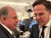 El Canciller Werthein y el Secretario General de la OTAN, Mark Rutte, en la 61º Conferencia de Seguridad en Munich