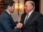Reunión bilateral entre el Canciller argentino, Gerardo Werthein y el  Secretario de Estado de los Estados Unidos, Marco Rubio