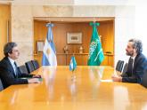 Cafiero recibió al embajador de Arabia Saudita