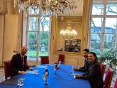 Con Ministro de la Transformación y la Reforma del Estado de Francia, Stanislas Guérini