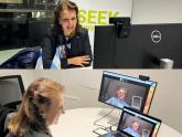 Como parte de su recorrida, visitó las oficinas de Globant