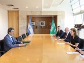 Reunión de la canciller Diana Mondino con el embajador de Arabia Saudita