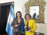 Mondino received the Secretary General of the Italo-Latin American Institute (IILA), Antonella Cavallari